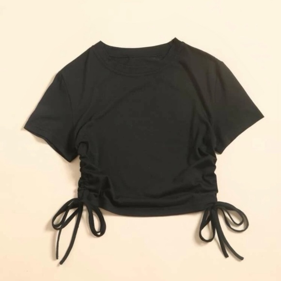 Drawstring Side Solid Tee Bundle - Picture 4 of 7